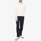 Maison Margiela Men's Embroidered Numbers Logo Hoody in Chalk