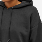 Good American Women's Brushed Fleece Crop Hoodie in Black