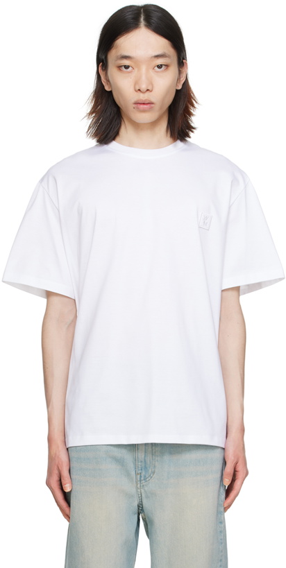 Photo: Wooyoungmi White Embossed T-Shirt