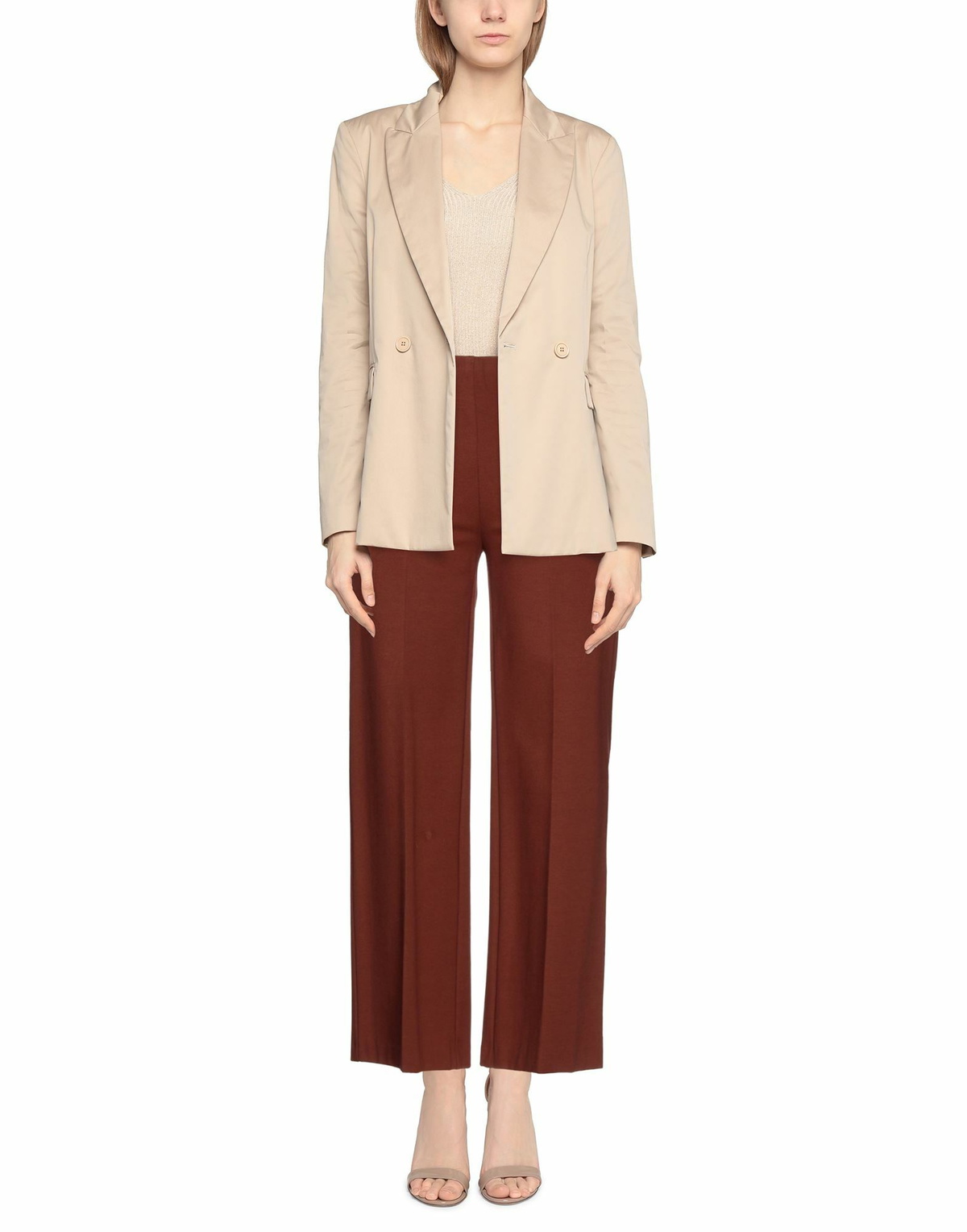 Jucca Womens Pants Tan