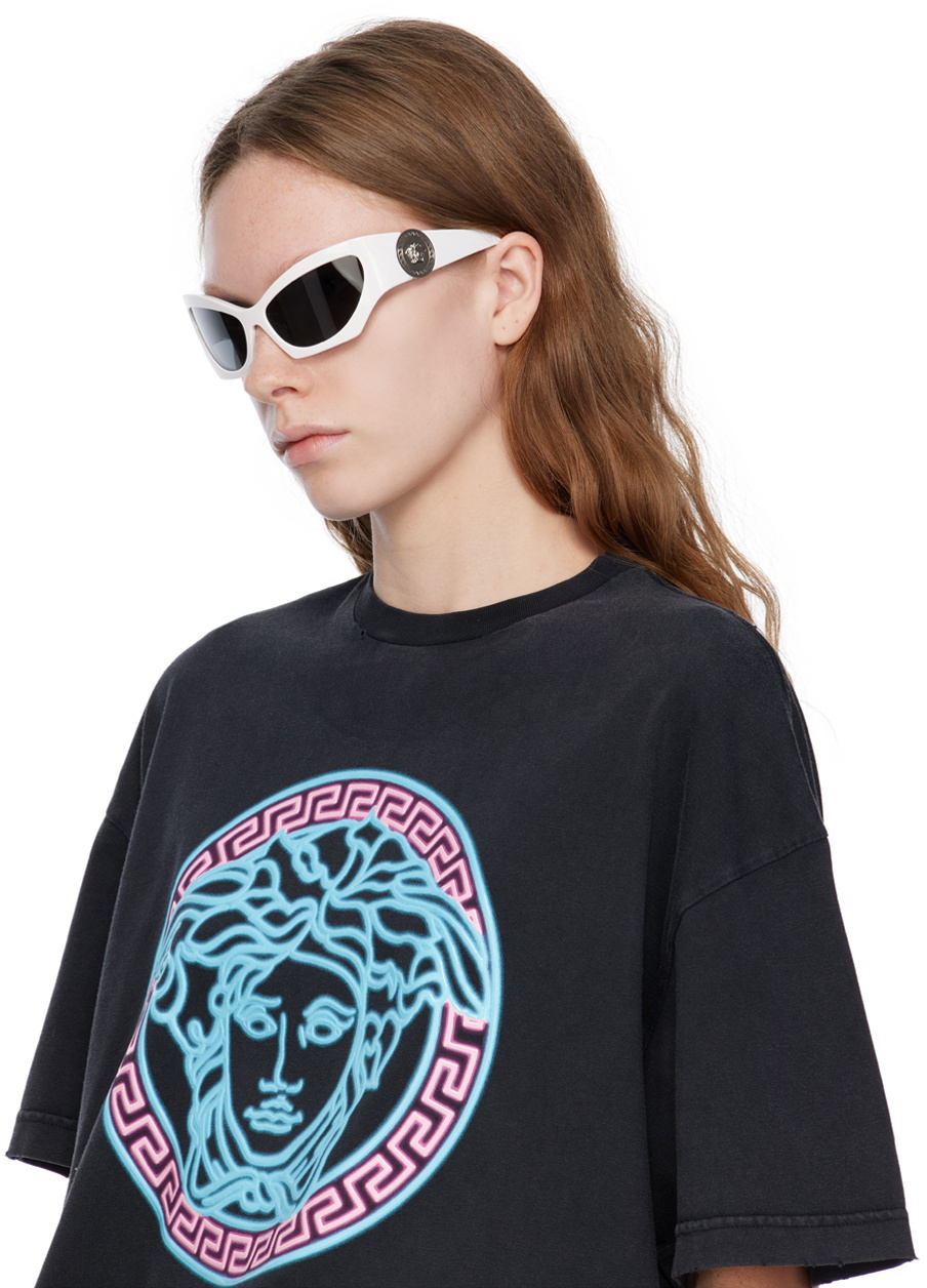 Versace White Medusa Runway Sunglasses Versace