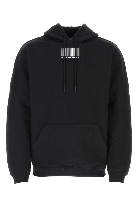 Photo: VTMNTS Black Cotton Blend Oversize Sweatshirt