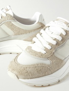Axel Arigato - Rush Leather-Trimmed Suede and Mesh Sneakers - Neutrals