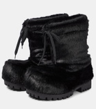 Balenciaga Alaska faux fur snow boots