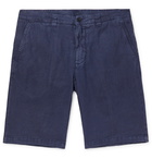 120% - Linen Shorts - Blue