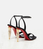 Christian Louboutin - Lipstrass Queen satin sandals