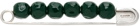 Jil Sander Silver & Green Beaded Pin