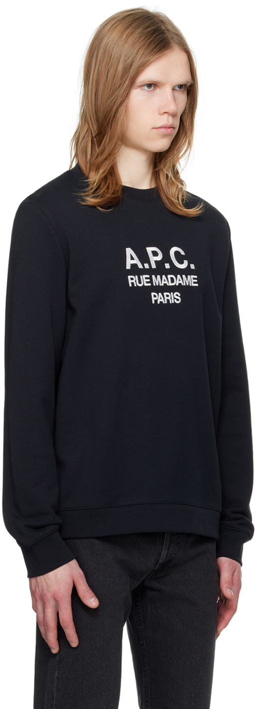 A.P.C. Black Rufus Sweatshirt A.P.C.