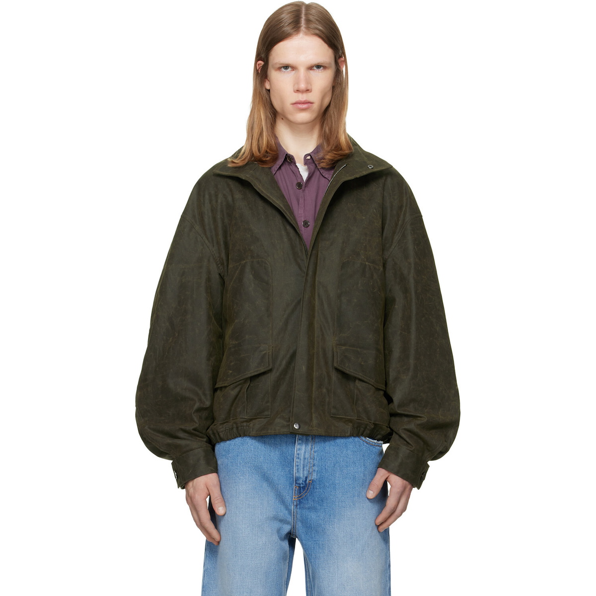 Calvin Klein Collection Brown Donald Bomber Jacket