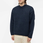 Jacquemus Men's Pavane Logo Crew Knit in Dark Navy