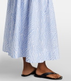 Proenza Schouler White Label Michelyn printed cotton-blend maxi dress