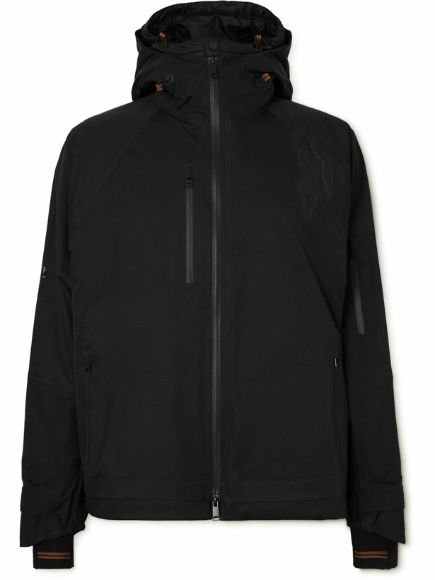 Photo: Zegna - Panelled Hooded Ski Jacket - Black