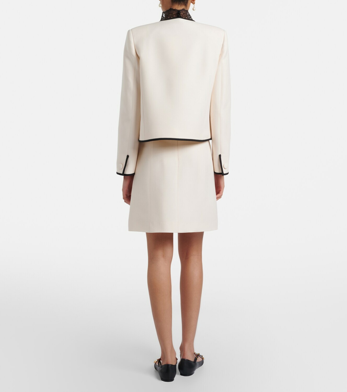 Valentino Crepe Couture VGold miniskirt