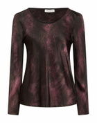 Manila Grace Womens Top Plum