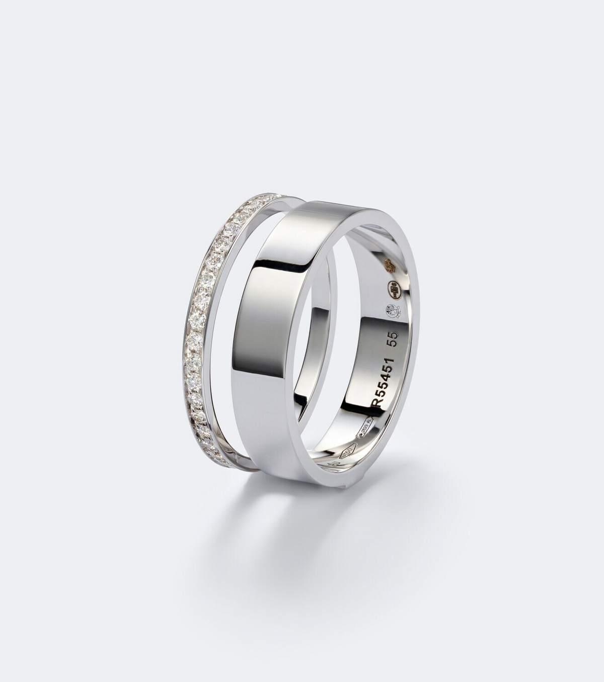 Repossi Berbere 18kt white gold ring with diamonds