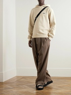 Jacquemus - Logo-Appliquéd Cotton-Jersey Hoodie - Neutrals