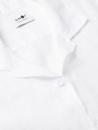 NN07 - Miyagi Camp-Collar Linen Shirt - White