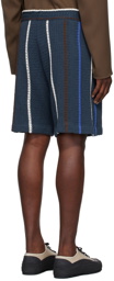 Jil Sander Navy Cotton Shorts