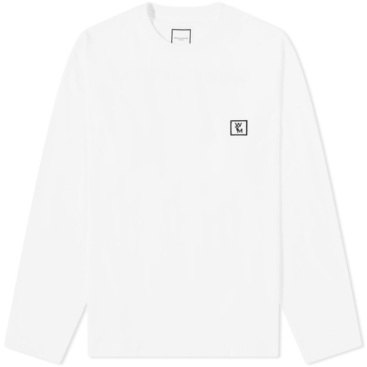 Photo: Wooyoungmi Men's Long Sleeve Back Logo T-Shirt in White