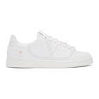 Valentino White Valentino Garavani V Rockstud Strap Sneakers