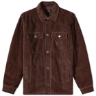 A.P.C. Men's Alex Shirt Jacket in Brown