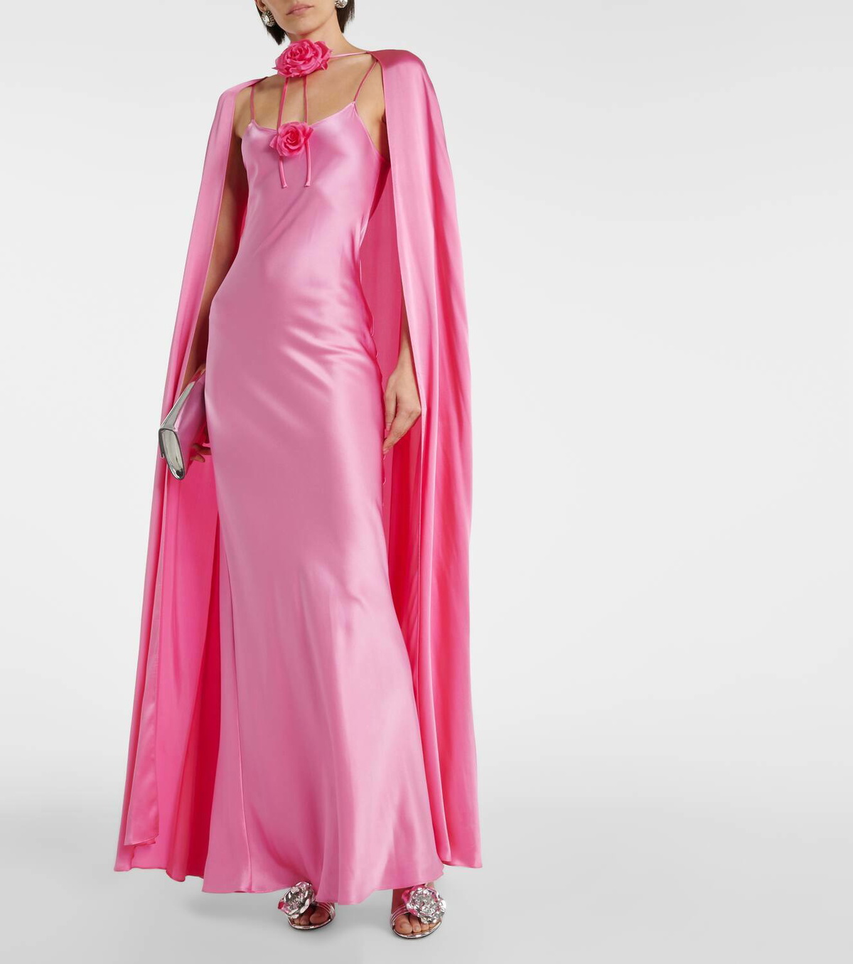 Rodarte Caped silk gown
