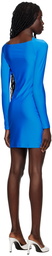 Coperni Blue Twisted Minidress