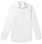 Incotex - Fellini Slim-Fit Herringbone Cotton Shirt - White