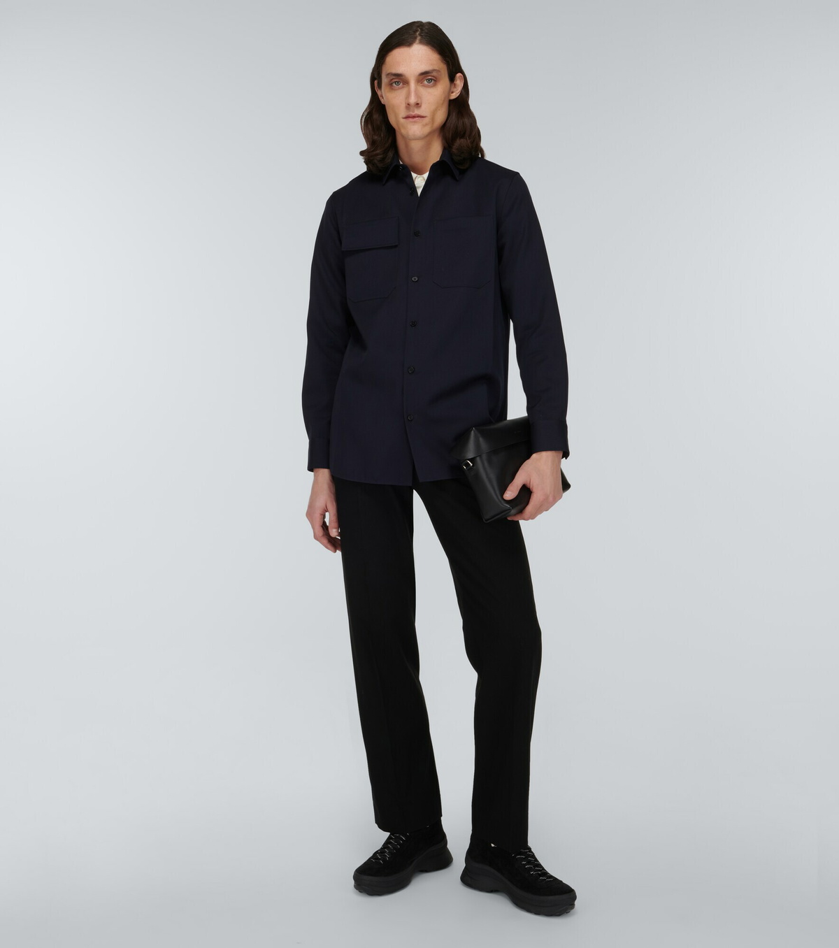Jil Sander - Wool gabardine shirt Jil Sander
