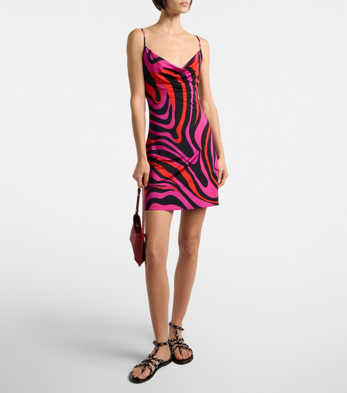 Pucci Marmo draped jersey minidress