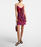 Pucci Marmo draped jersey minidress