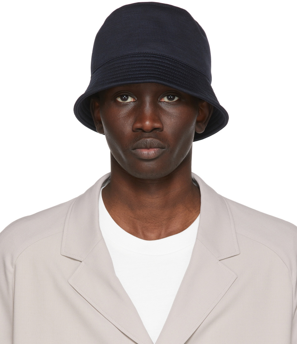Z Zegna Navy Techmerino Bucket Hat Z Zegna