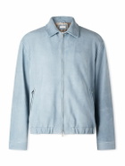 Brunello Cucinelli - Suede Blouson Jacket - Blue