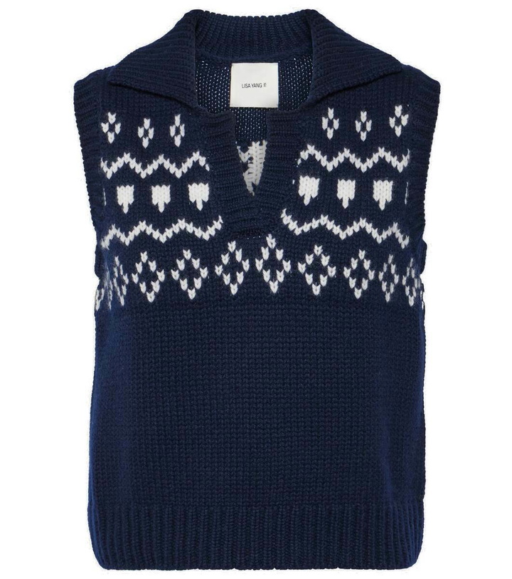 Photo: Lisa Yang Remington Fair Isle cashmere vest