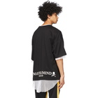 mastermind WORLD Black and White Boxy Layered T-Shirt