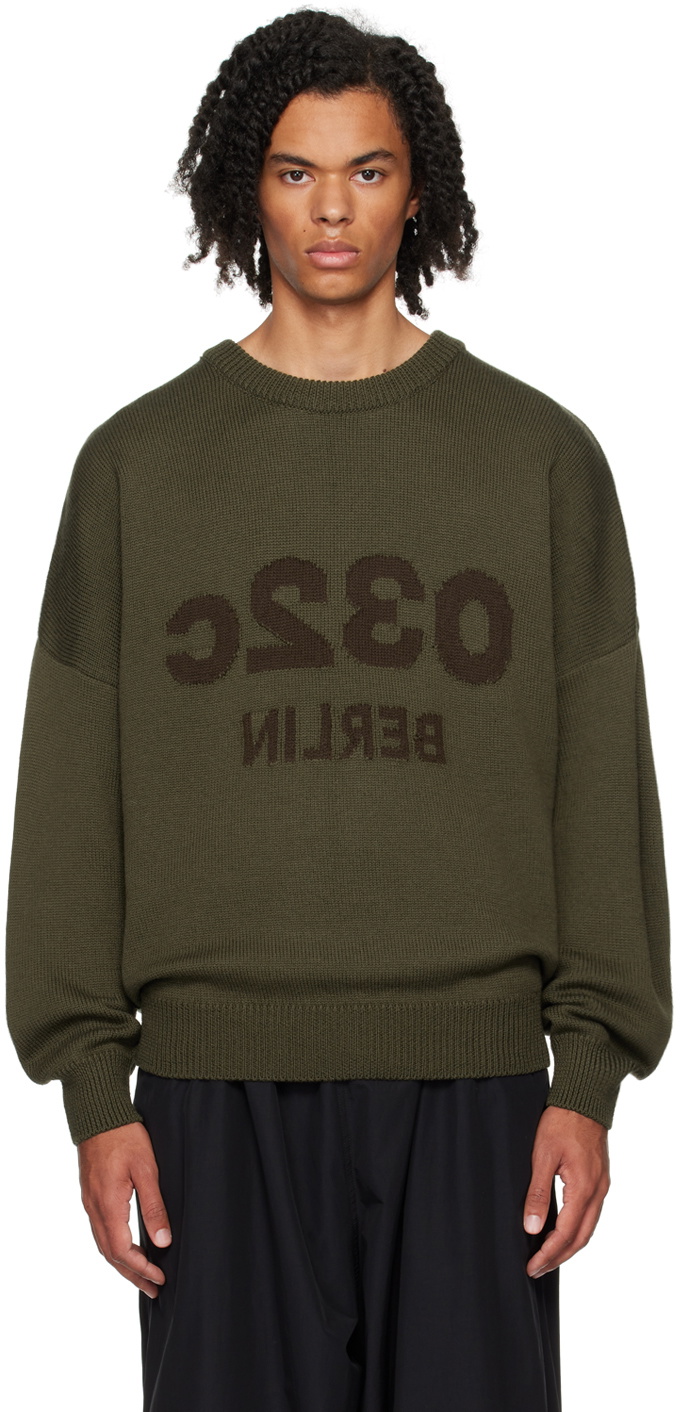 032c Brown Heavy Crewneck Sweatshirt 032c