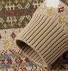 KAPITAL - Intarsia Fair Isle Wool-Blend Sweater - Neutrals