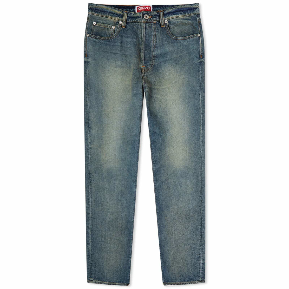 Kenzo Paris Men's Kenzo Stone Bleach Asagao Straight Jeans in Stone ...