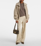 DeMellier Paris suede crossbody bag