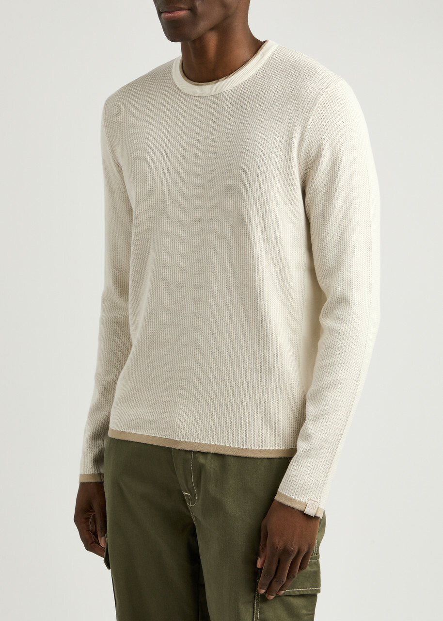 Rag & Bone Harvey Cotton-blend Jumper Ivory