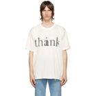 Gucci Off-White and Black Thank T-Shirt