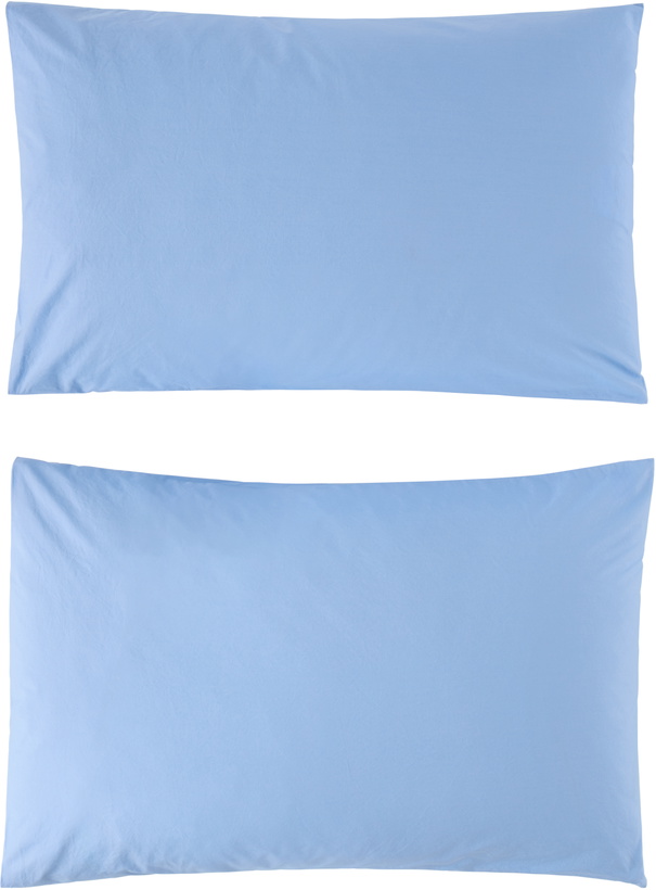 Photo: Tekla Blue Percale Pillowcase Set