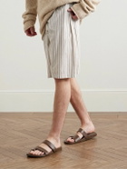 The Row - Hugh Full-Grain Leather Sandals - Brown