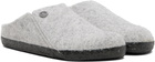 Birkenstock Gray Narrow Zermatt Rivet Slippers