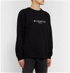 Givenchy - Logo-Print Loopback Cotton-Jersey Sweatshirt - Black