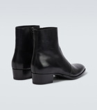 Saint Laurent - Wyatt leather ankle boots