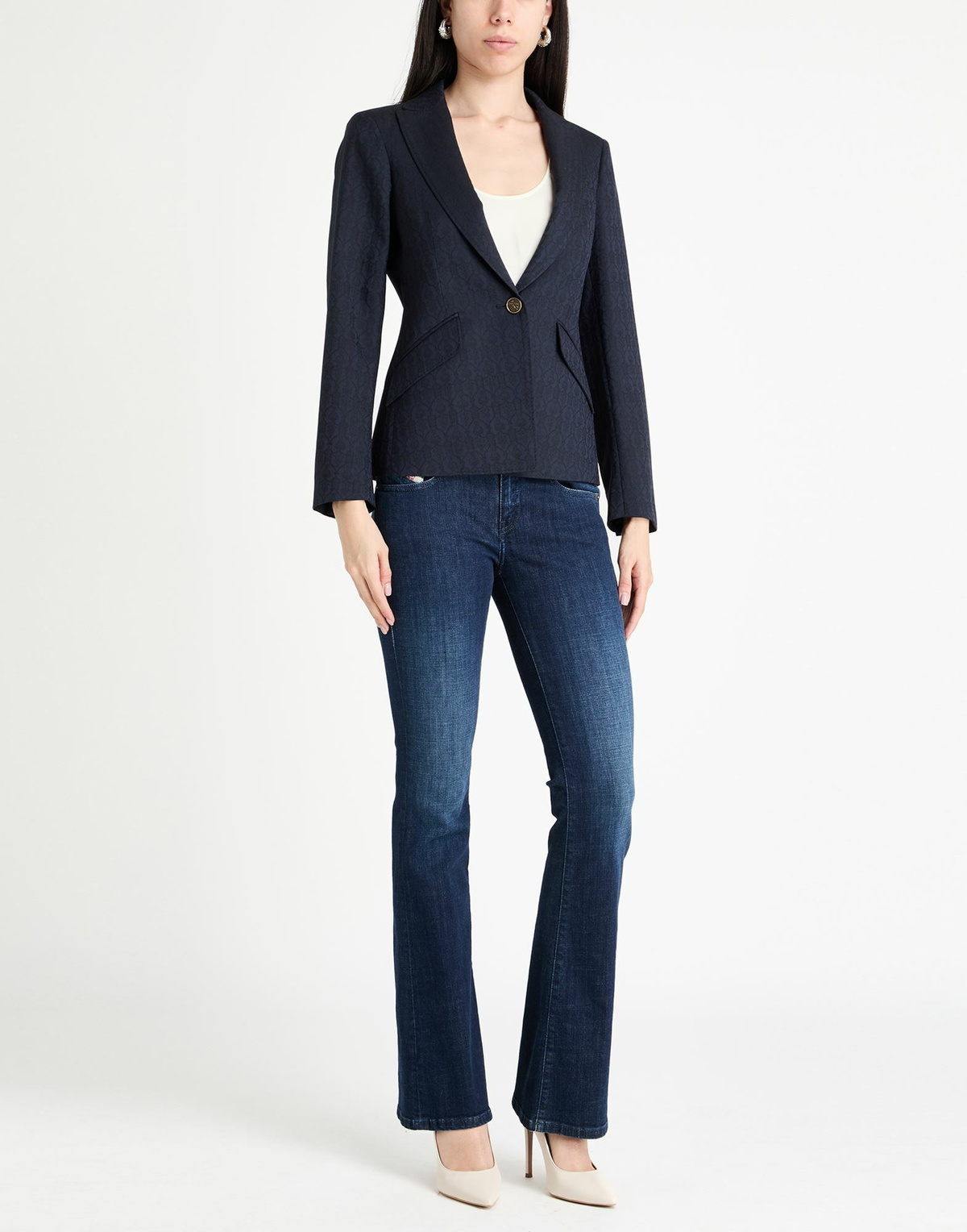 Etro Womens Blazer in Navy