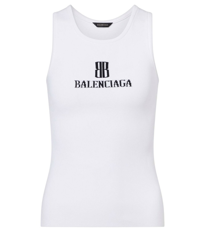 Photo: Balenciaga Nano BB knitted tank top