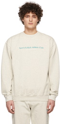 Sporty & Rich Grey & Beige 'Athletic Group' Sweatshirt