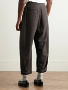 Amomento - Tapered Wool Trousers - Brown
